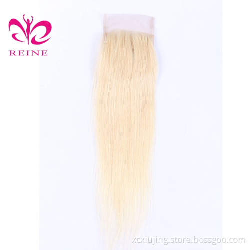 Two tone 1b/blonde straight hair bundles with closure new style soft tangle free brazilian ombre hair extensions
